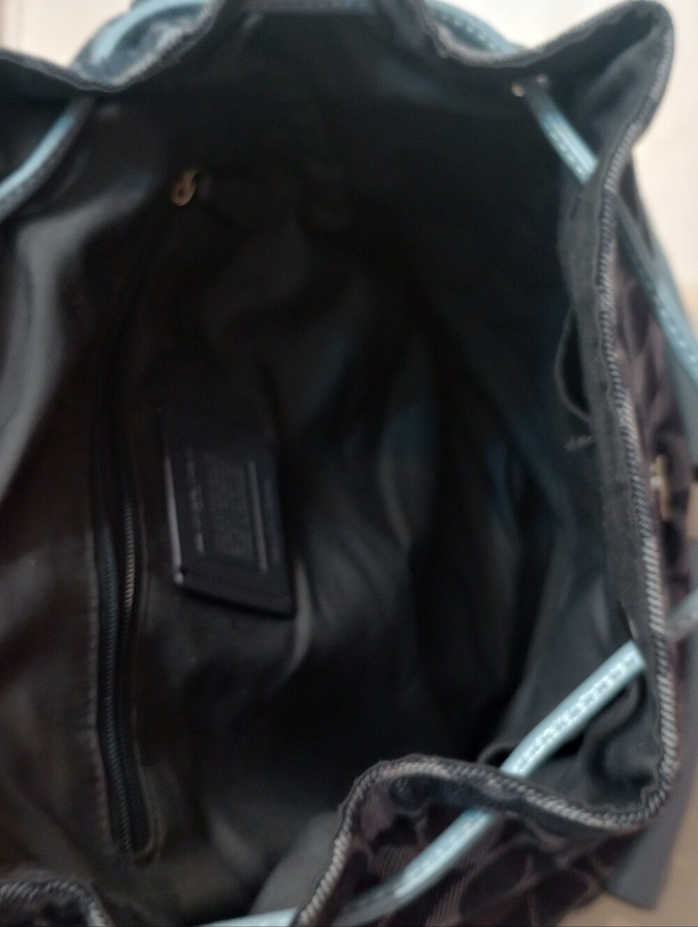 Coach Denim And Leather Blue Women's Backpack F25892 - Picture 5 of 10